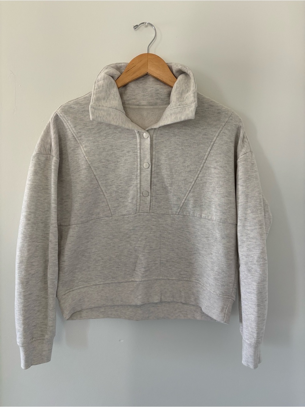 RBX Gray Quarter Button Up Sweatshirt
